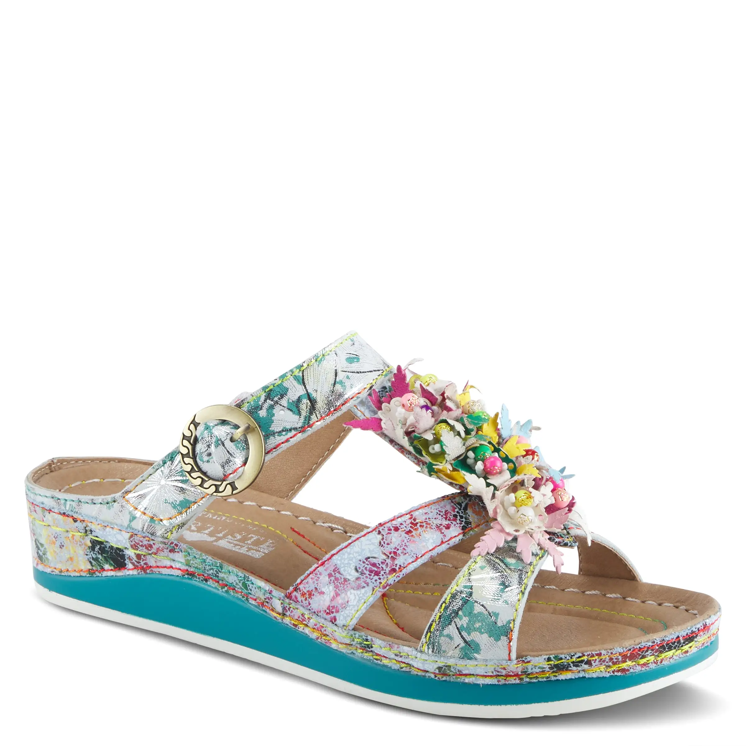 L'ARTISTE SNAZZY SLIDE SANDALS