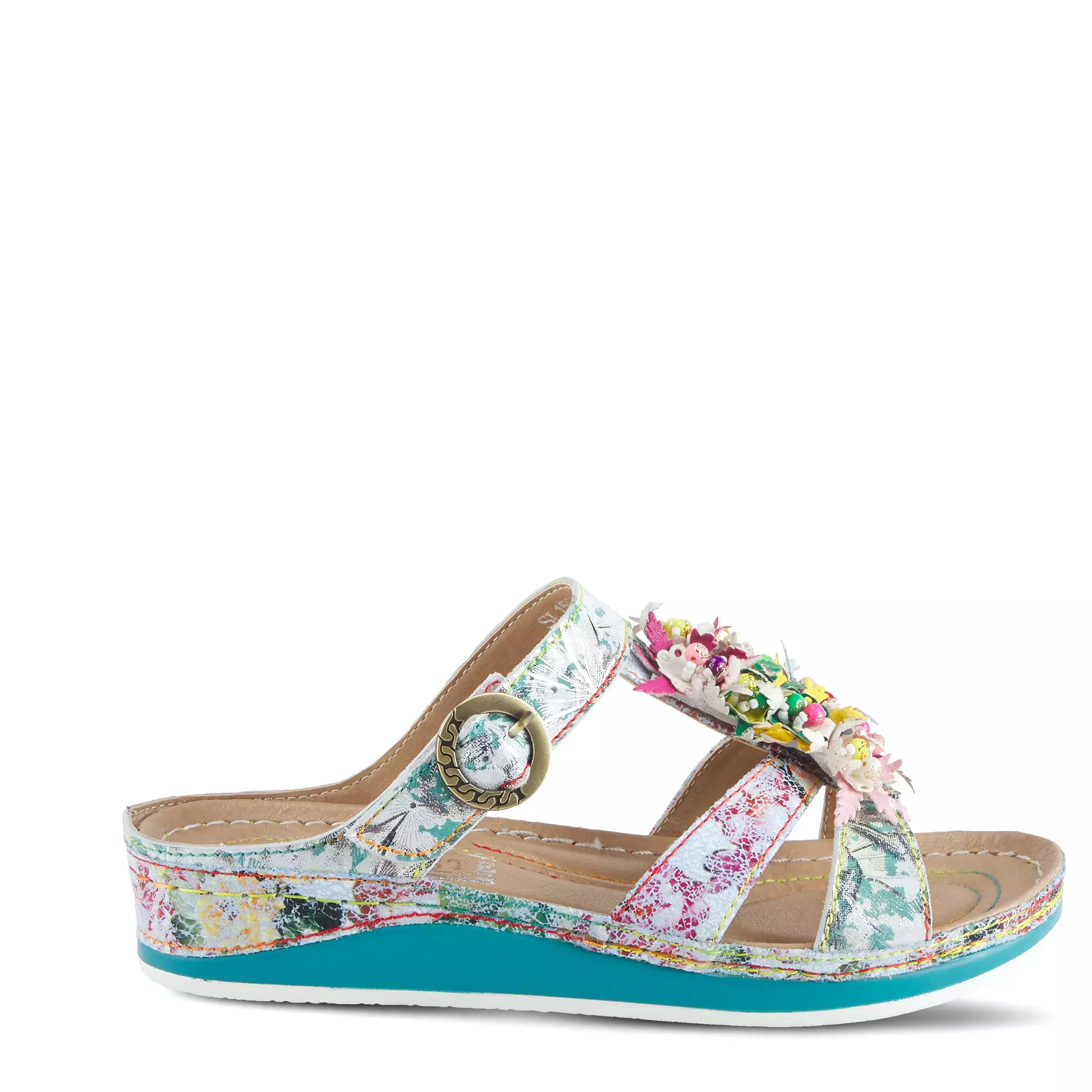 L'ARTISTE SNAZZY SLIDE SANDALS