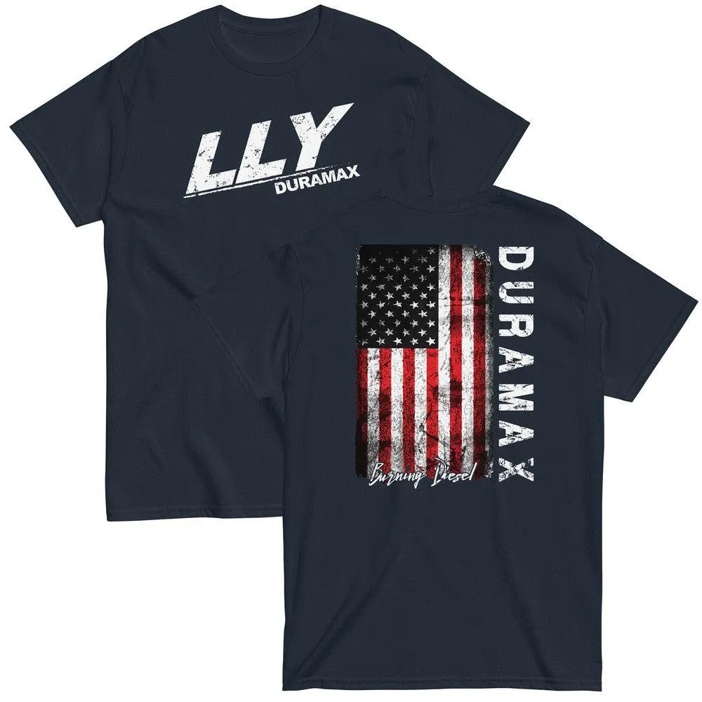 LLY Duramax T-Shirt With American Flag Design