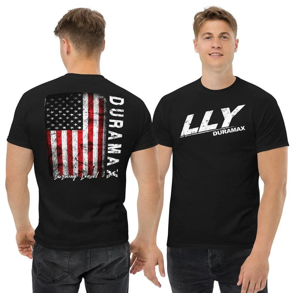 LLY Duramax T-Shirt With American Flag Design