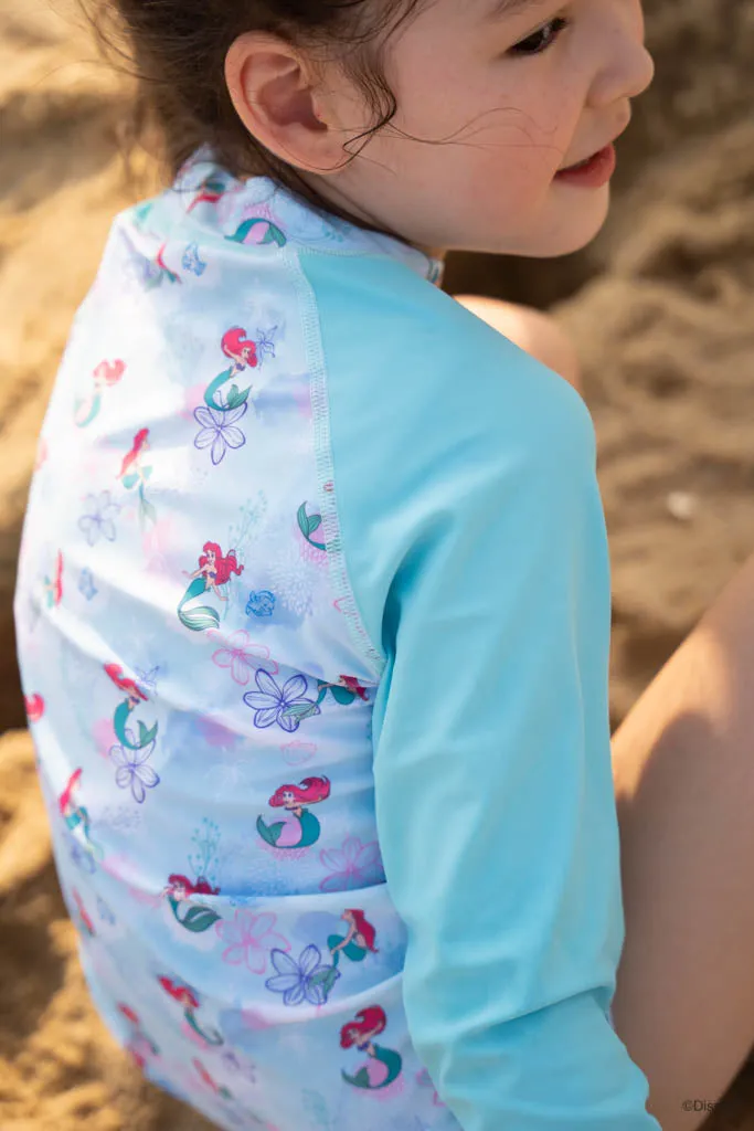 Long-Sleeve Rash Guard - Floral Ariel