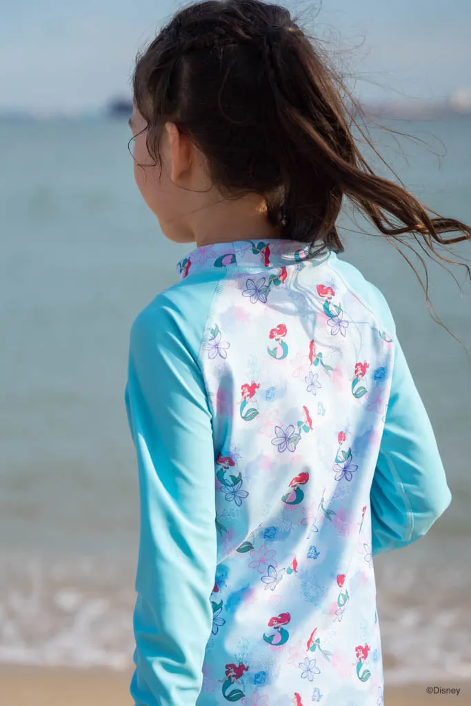 Long-Sleeve Rash Guard - Floral Ariel