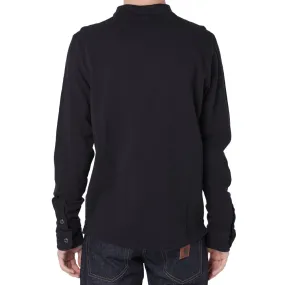 MA.STRUM Long Sleeve Compass PoloBlack