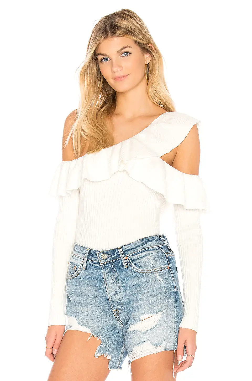 MINKPINK Never Again One Shoulder Knit Top