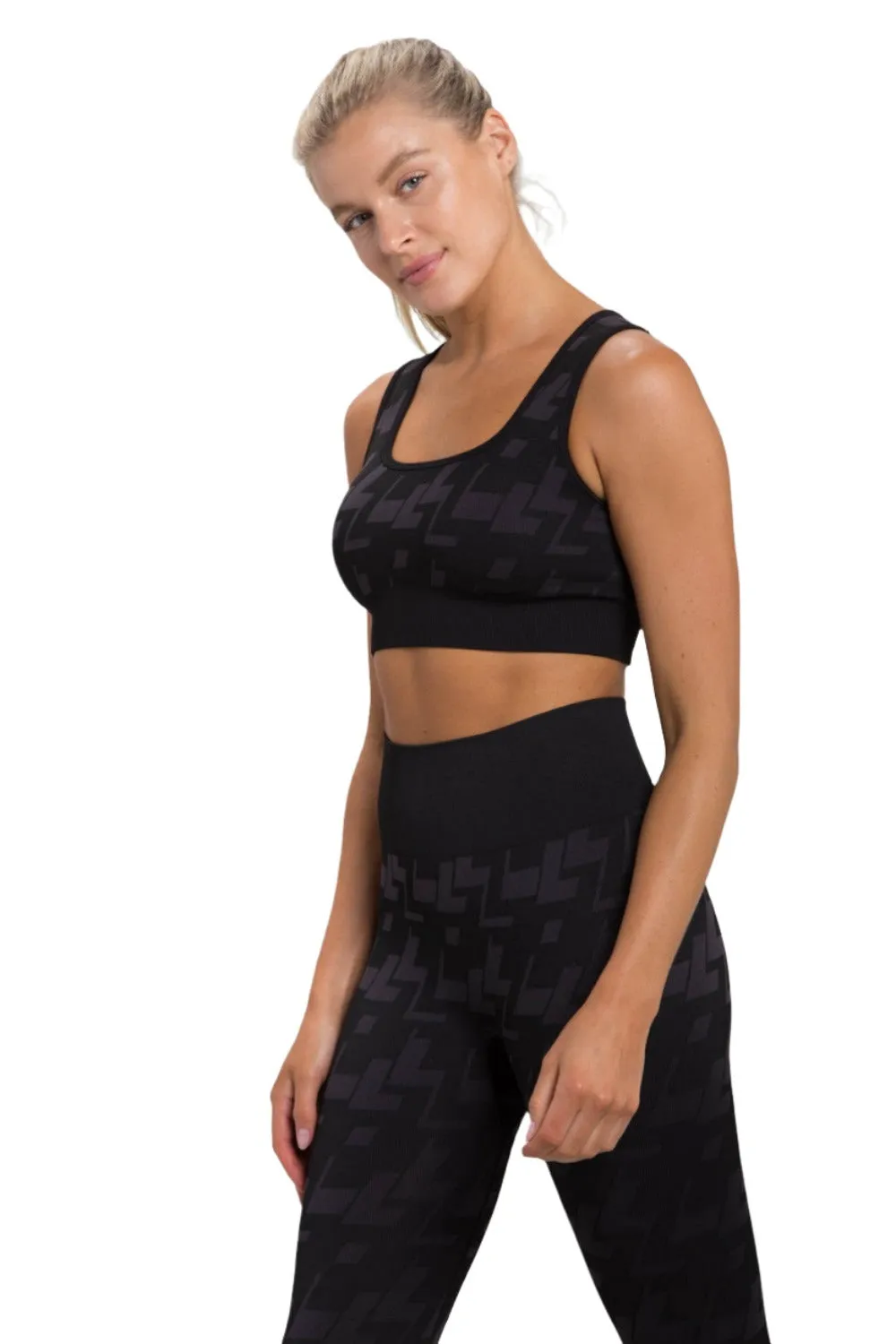 Mono B Seamless Geo Active Bra Top AT-A09100