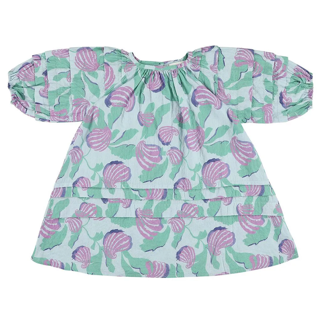 Morley Child Girl Ulani Dress Lilac Shell Print