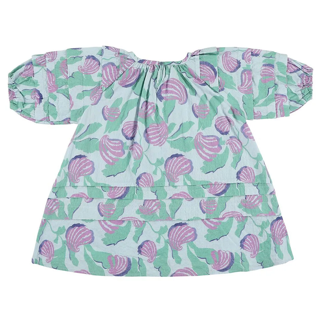 Morley Child Girl Ulani Dress Lilac Shell Print