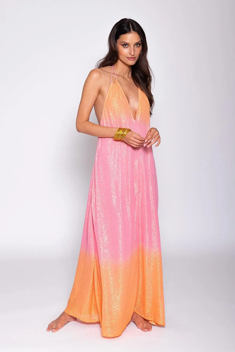 Natasha Marbella Tie Dye Maxi Dress