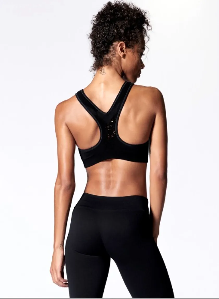 Nux Rivalry Mesh Crop Sports Bra