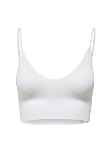 ONLY Vicky Rib Seamless V-Neck Bra Top