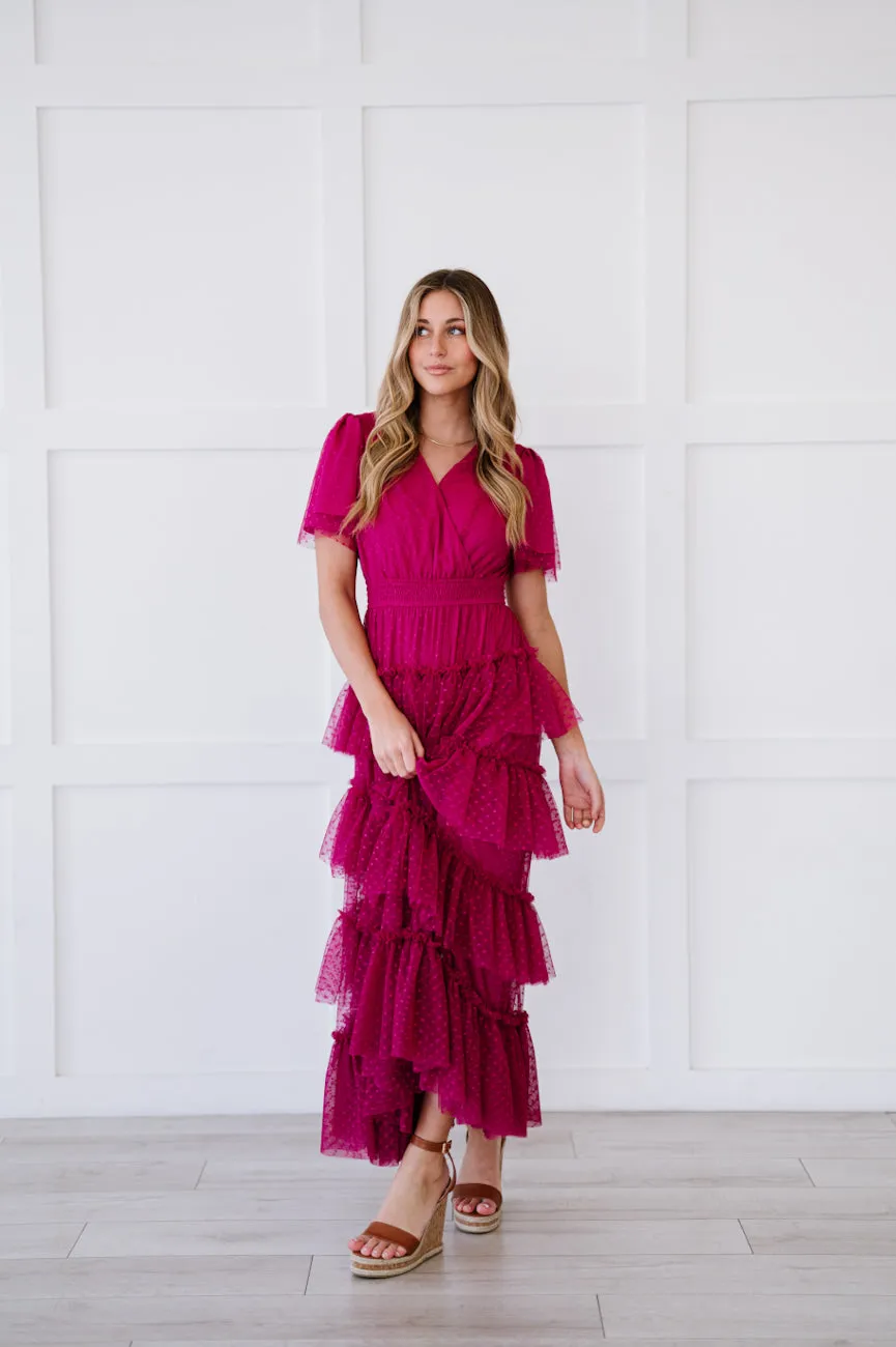 Paris Dress in Magenta