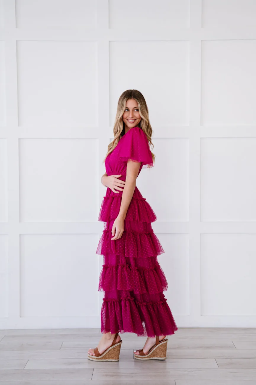 Paris Dress in Magenta