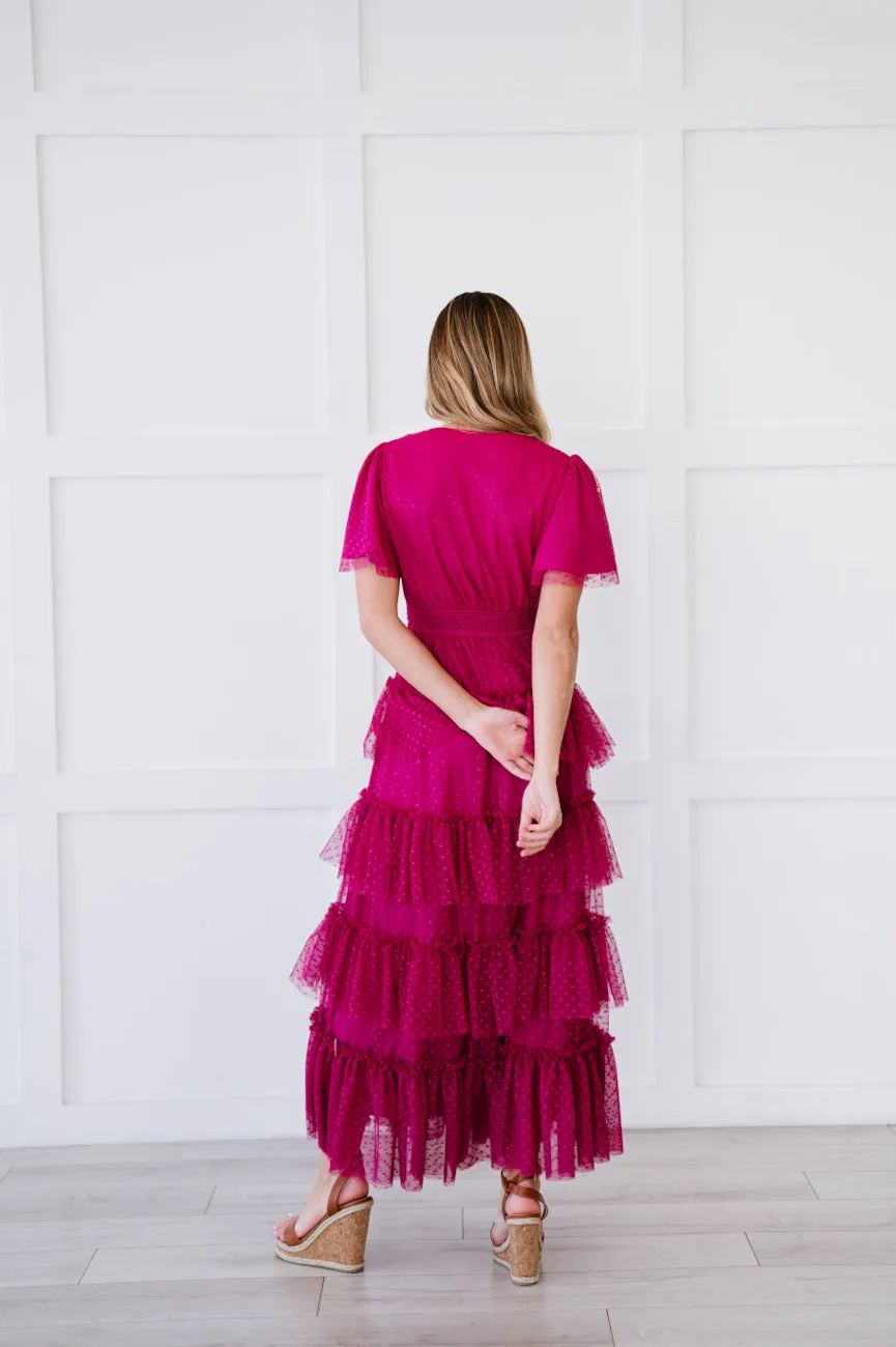 Paris Dress in Magenta