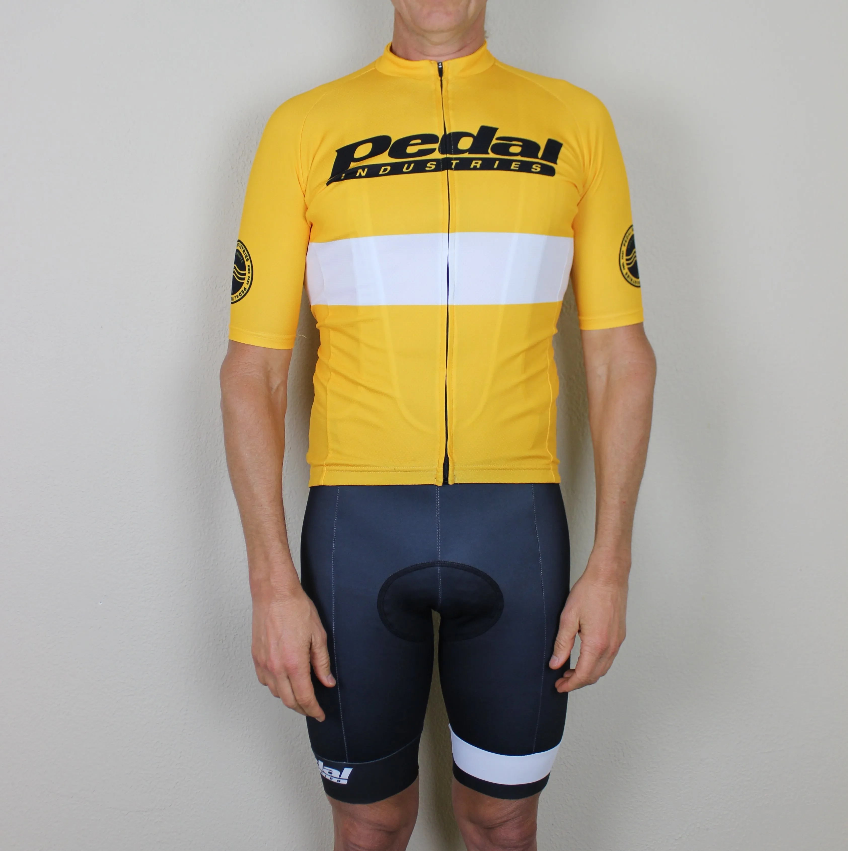 PEDAL industries '19 Team PRO JERSEY 2.0 1/2 SLEEVE - YELLOW