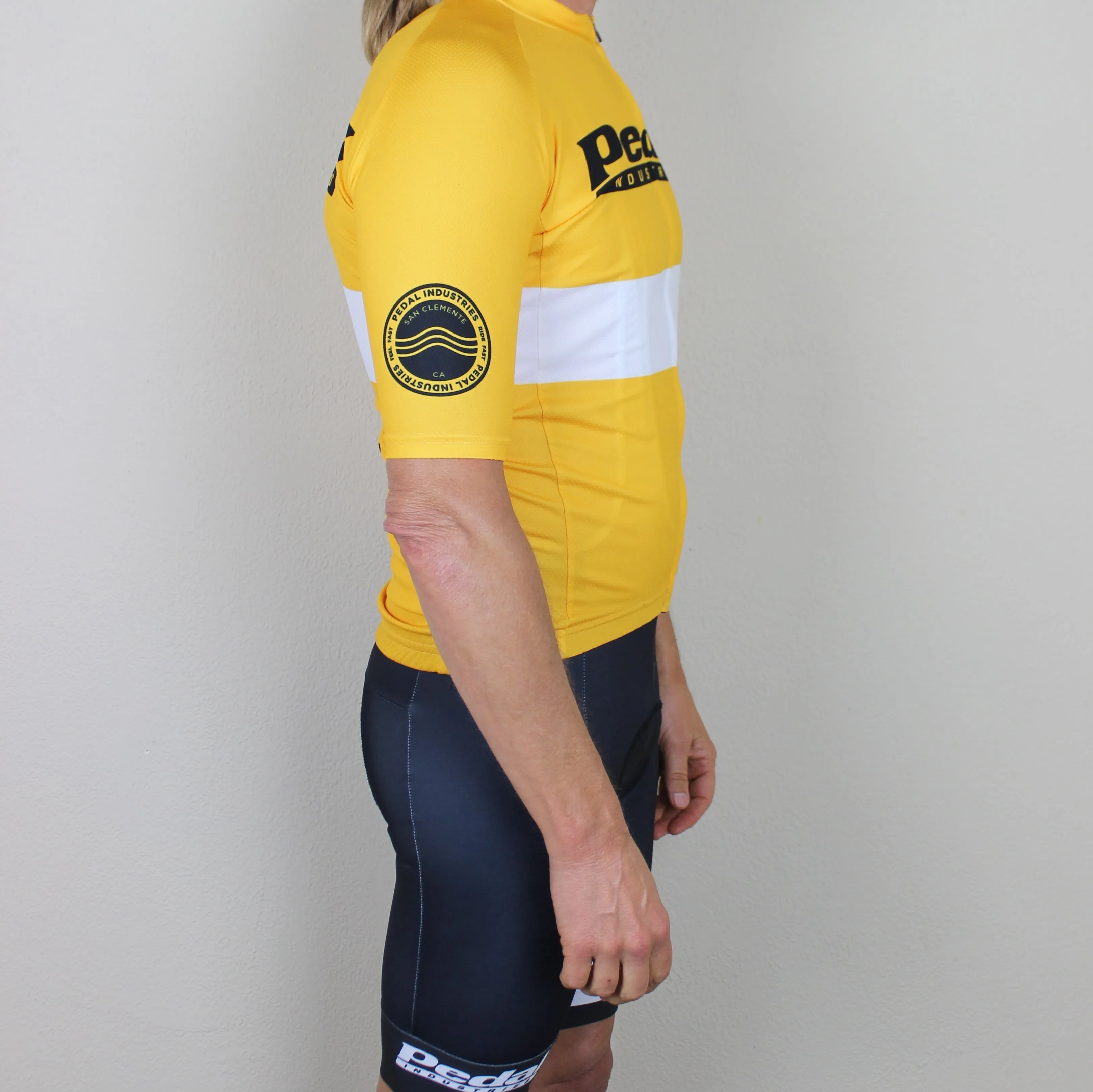 PEDAL industries '19 Team PRO JERSEY 2.0 1/2 SLEEVE - YELLOW