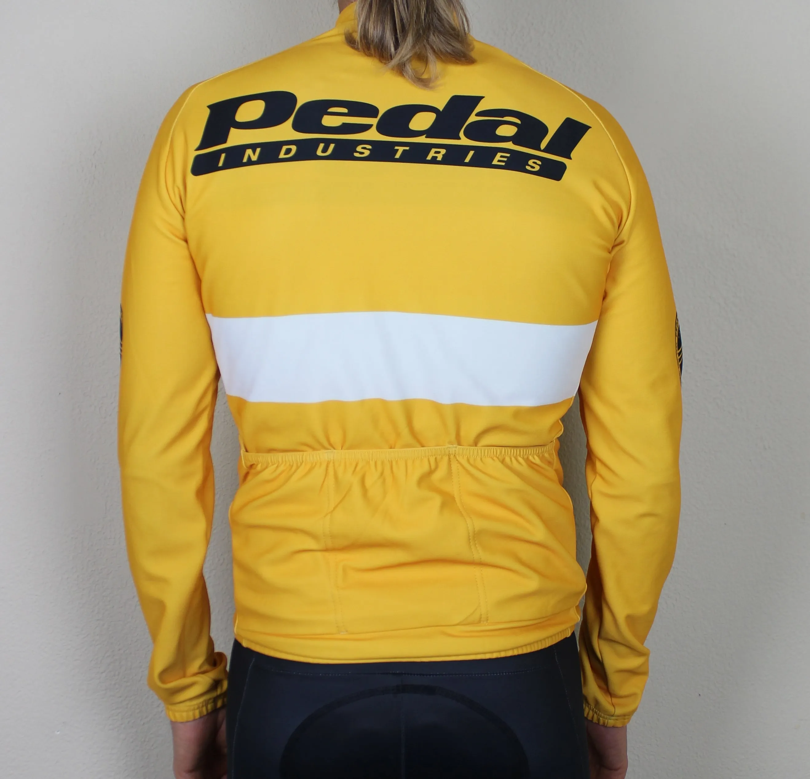 PEDAL TEAM '19 YELLOW LONG SLEEVE Fleece-lIned