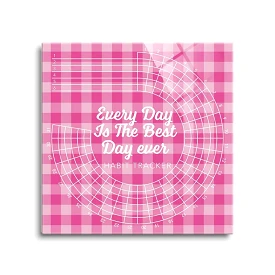 Pink Dream Checkered Habit Tracker Best Day Ever Board