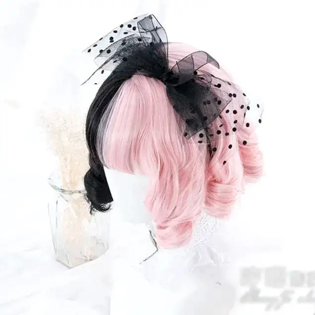 Pink&Black Lolita Cosplay Wig MK14909