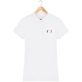 Polo en coton Bio brodé BLEU BLANC ROUGE