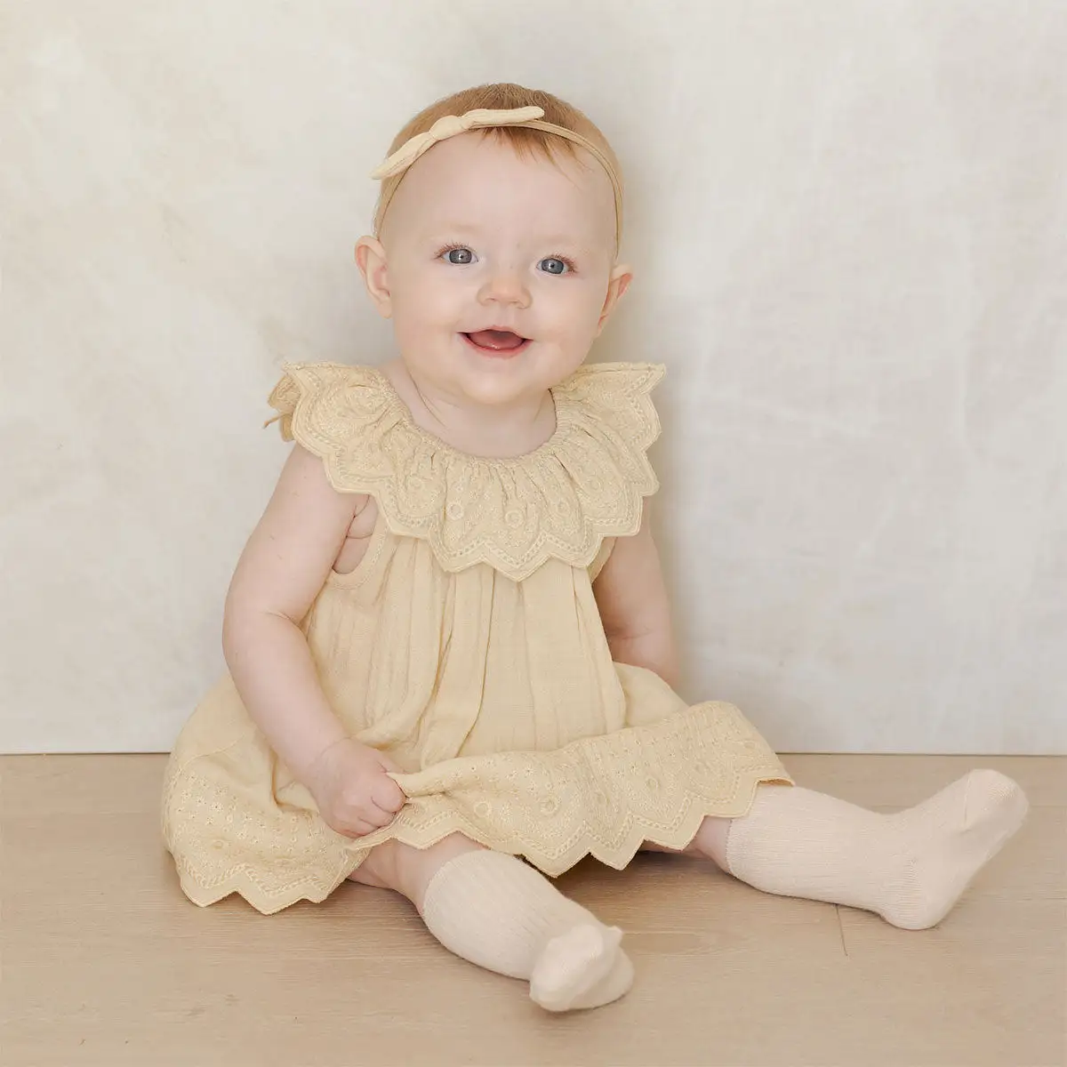 Quincy Mae Isla Dress - Lemon