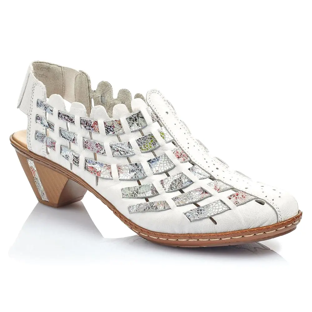 Rieker Women's 46778-80 Sina White Multi