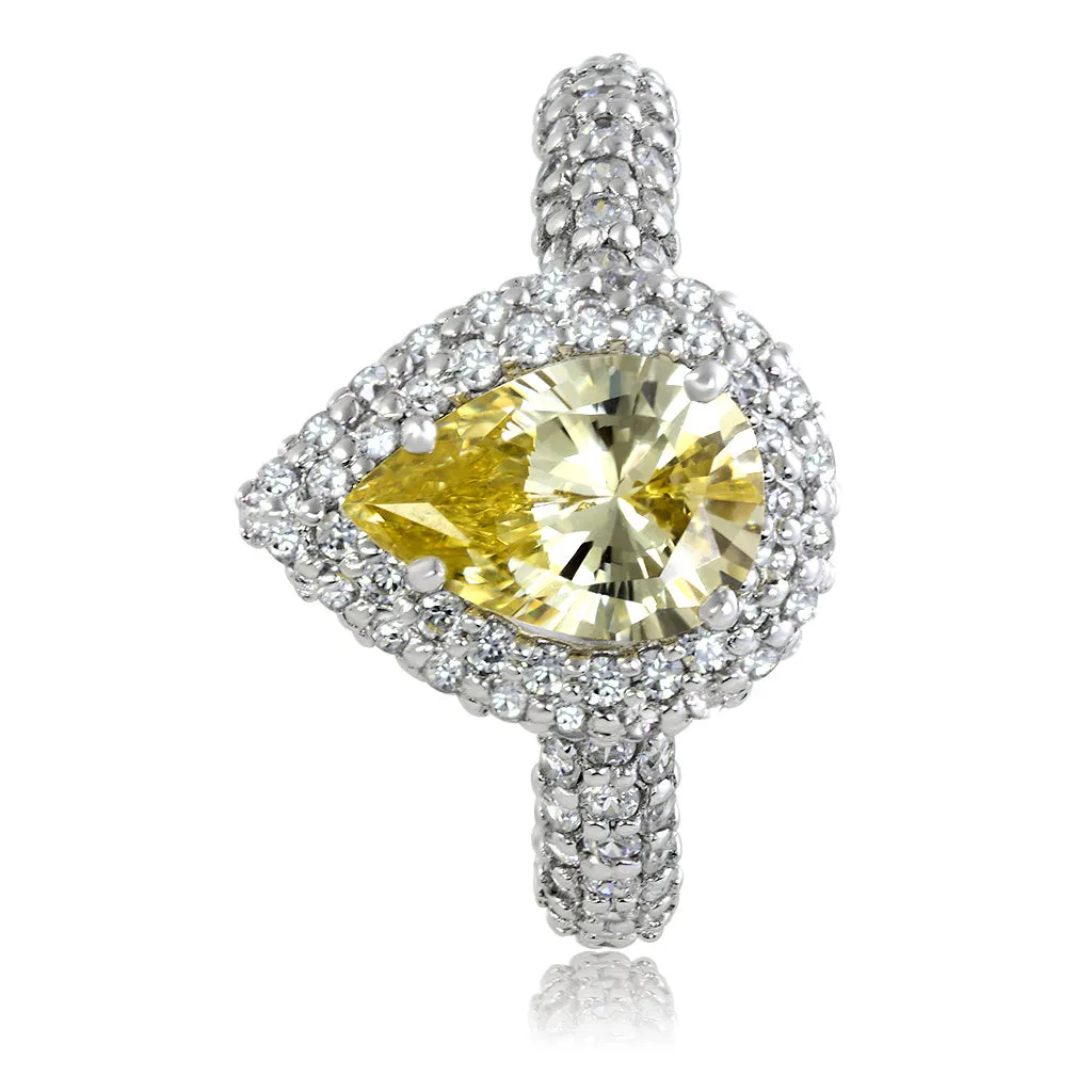 Stardust Diamond Pear Shape Engagement Ring