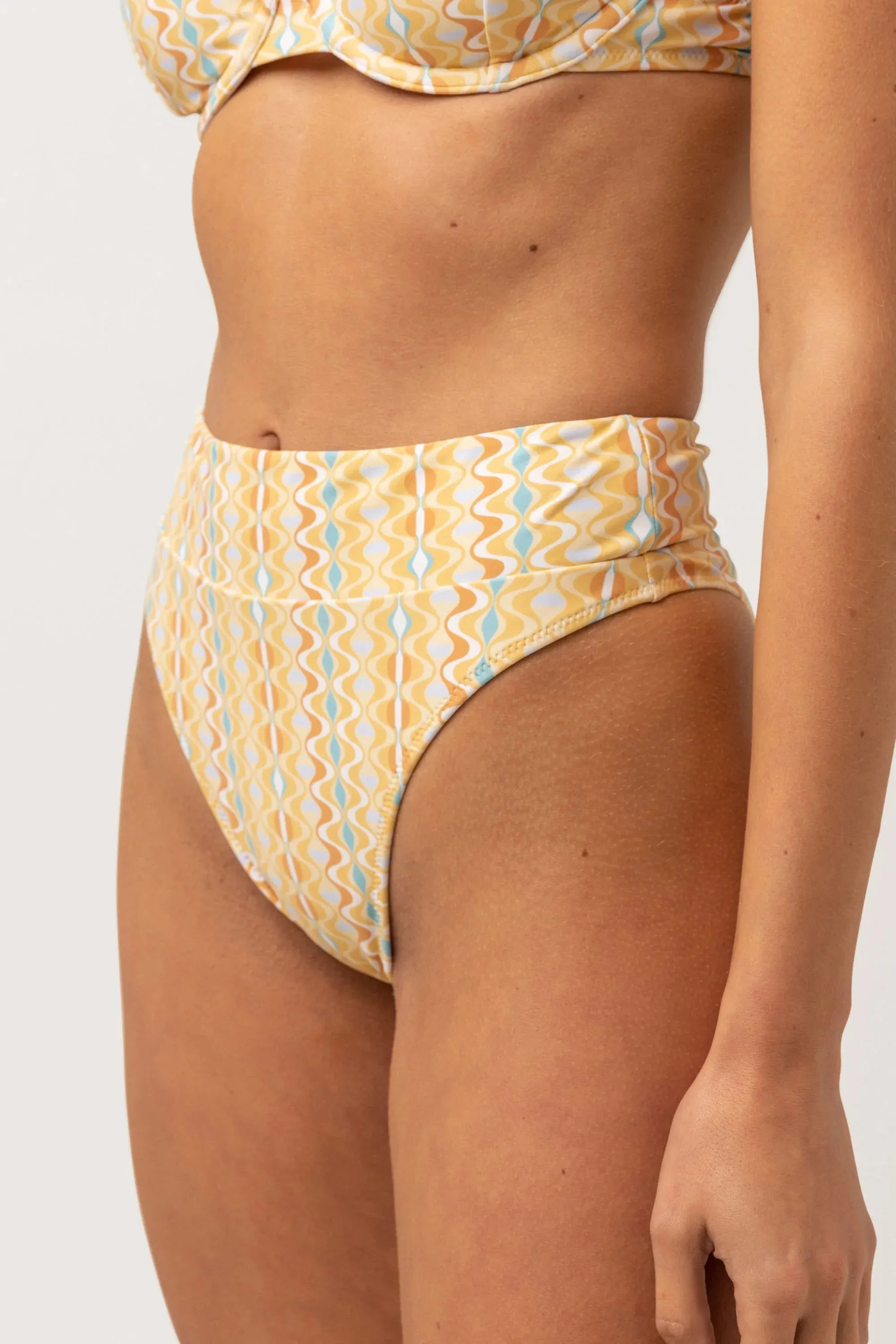 Sunray Hi Hip Banded Pant Gold