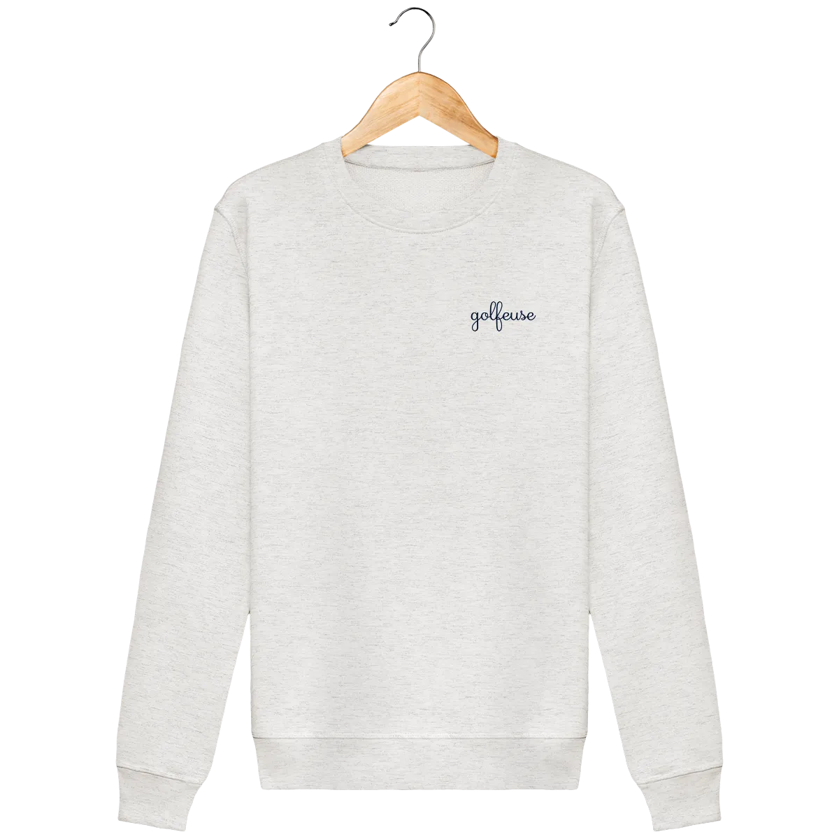 Sweat en coton bio brodé GOLFEUSE