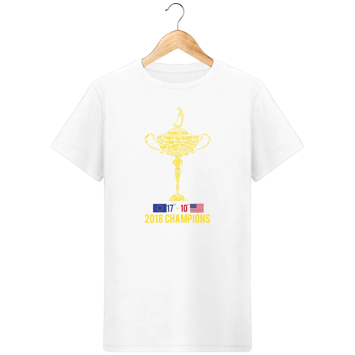 T-Shirt en coton bio 2018 RYDER CHAMPIONS avec score