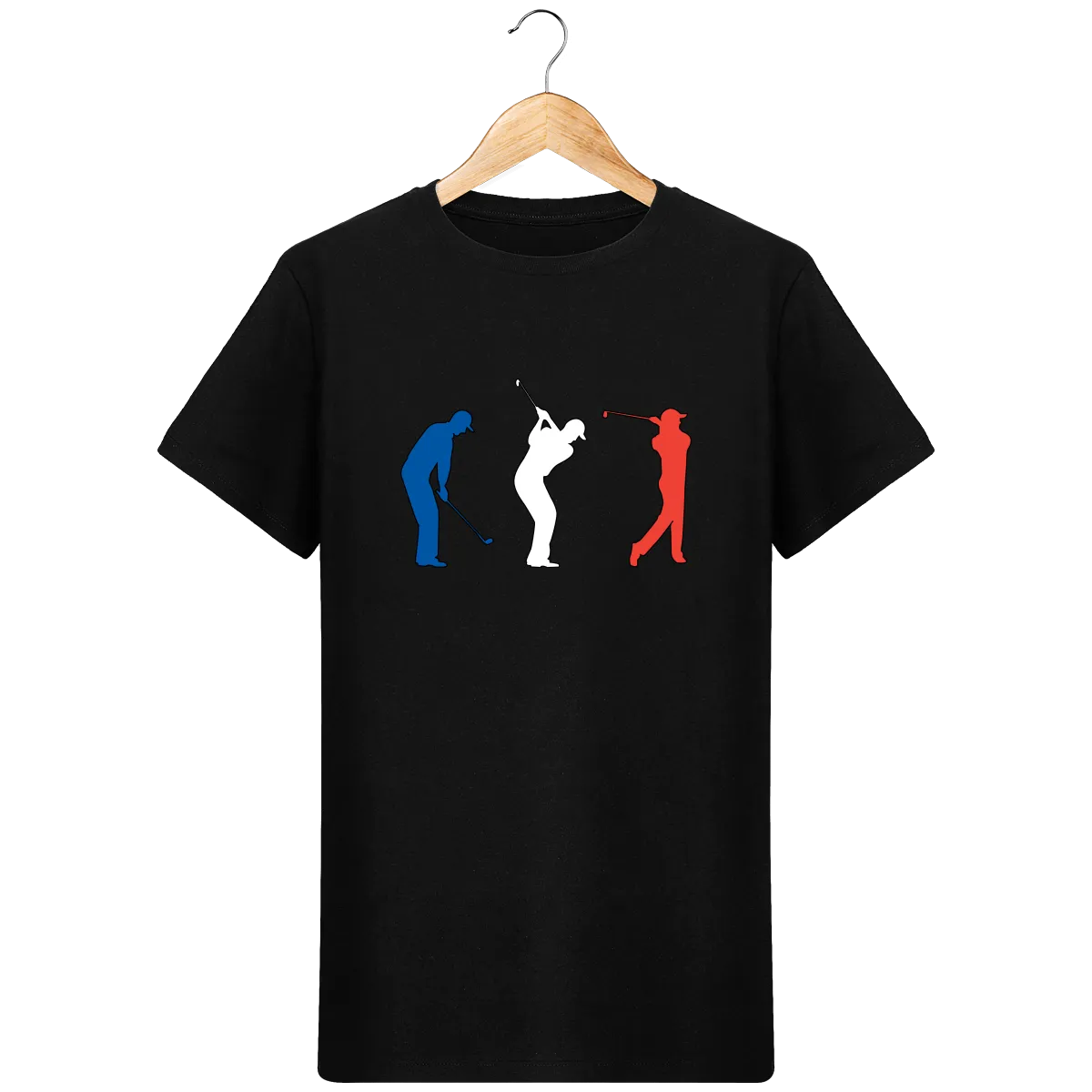 T-Shirt en coton bio GOLF BLEU BLANC ROUGE