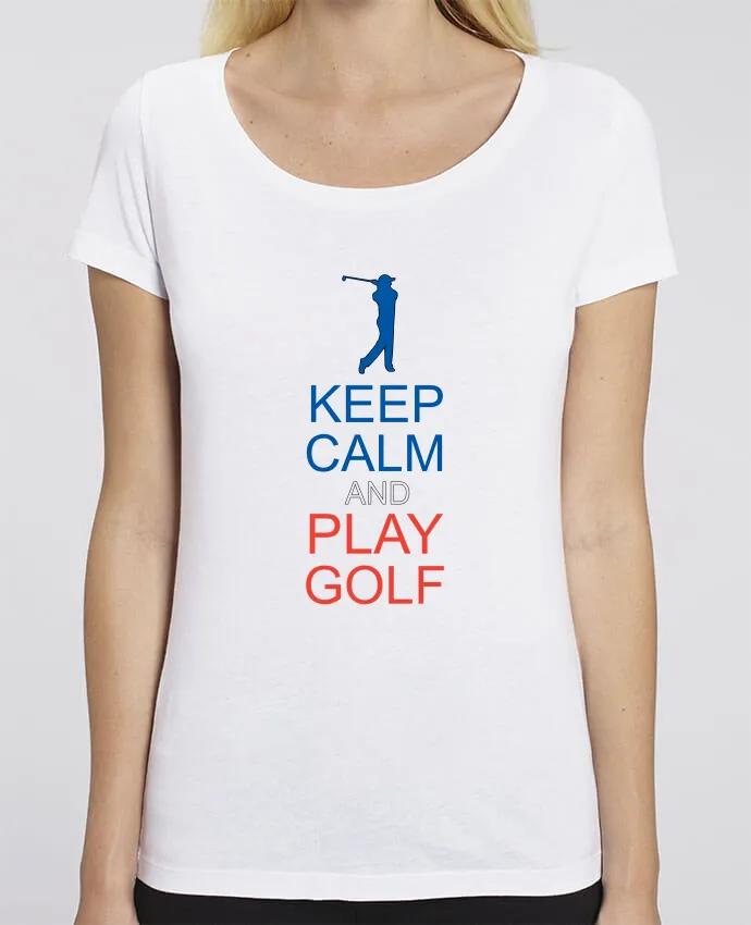 T-shirt en coton bio KEEP CALM AND PLAY GOLF