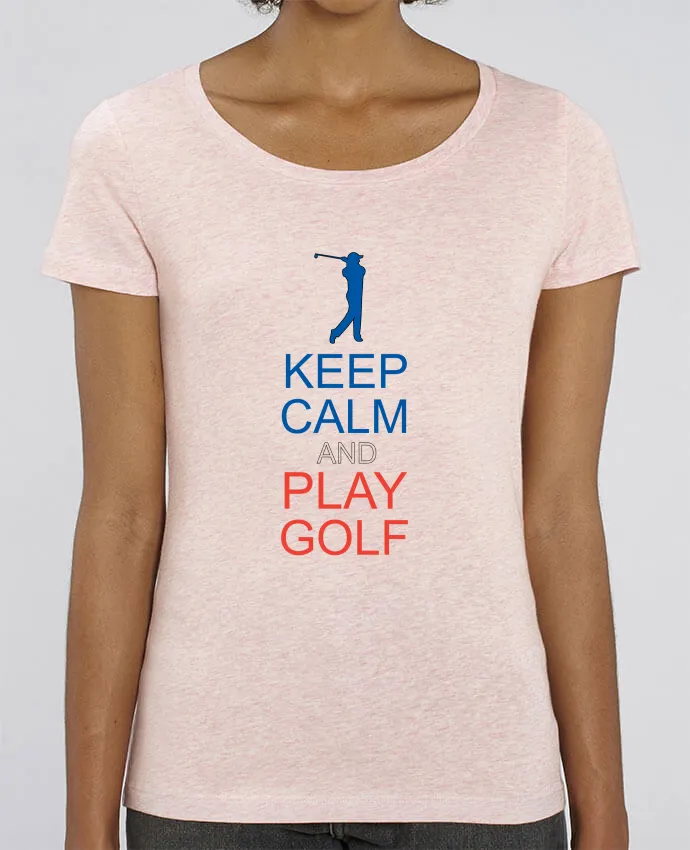 T-shirt en coton bio KEEP CALM AND PLAY GOLF