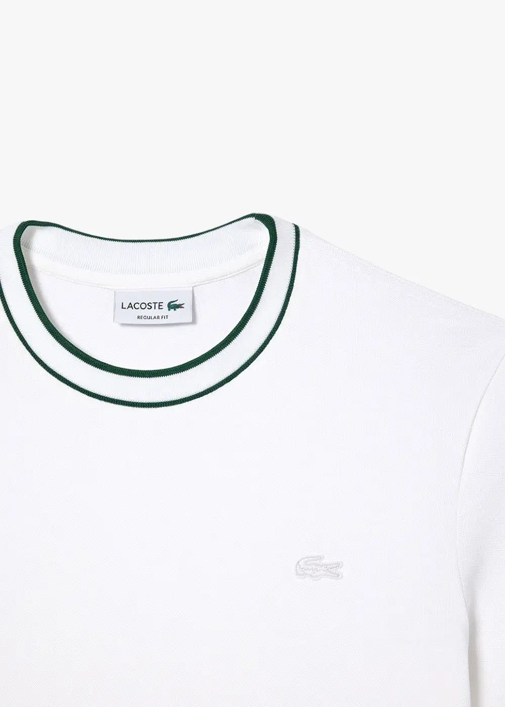 T-shirt  Lacoste en coton piqué blanc