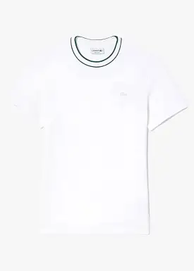 T-shirt  Lacoste en coton piqué blanc