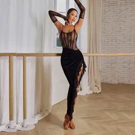 Tempting Black Practice Dance Wear | 2402