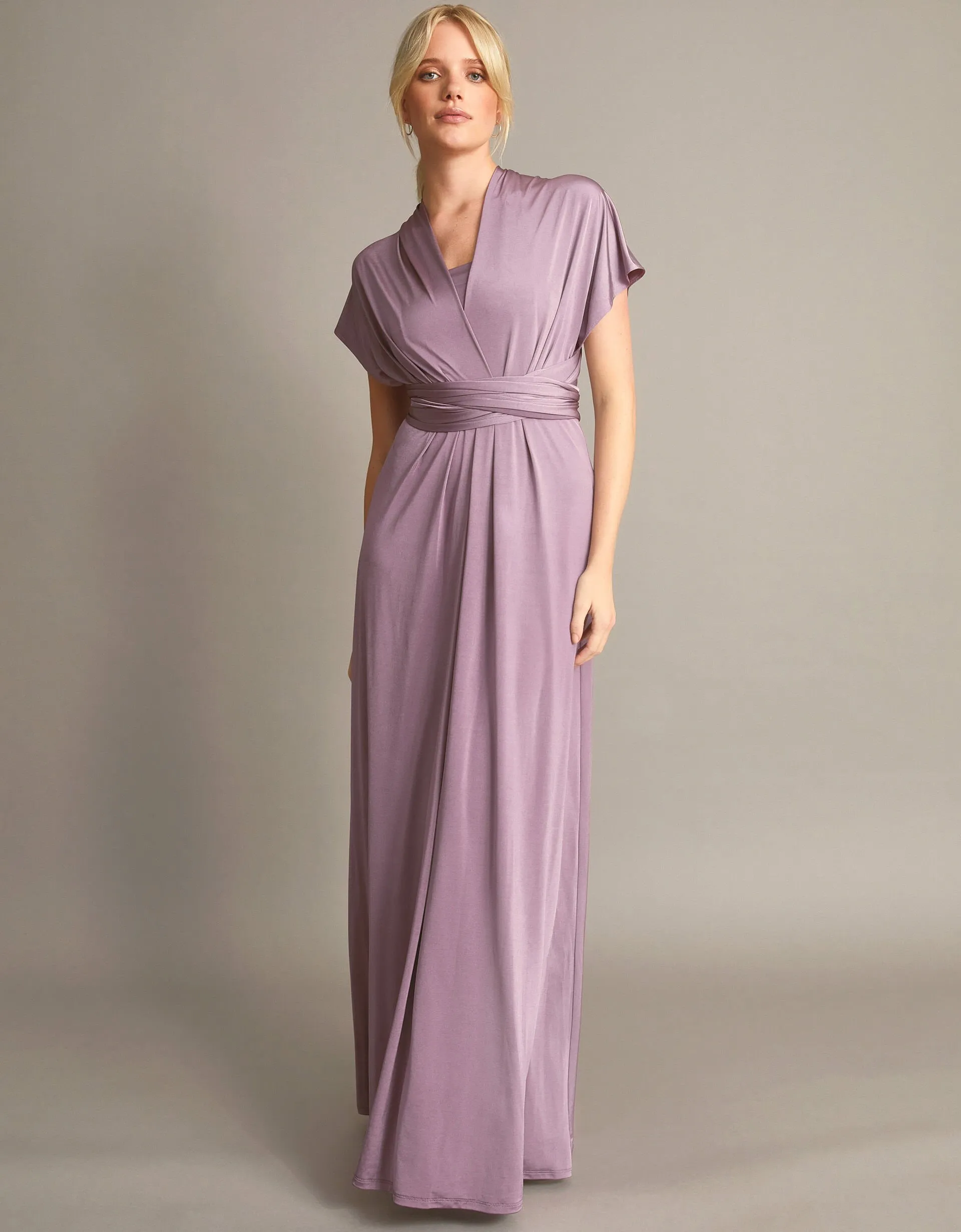 Thea Twist Me Tie Me Maxi Dress Mink