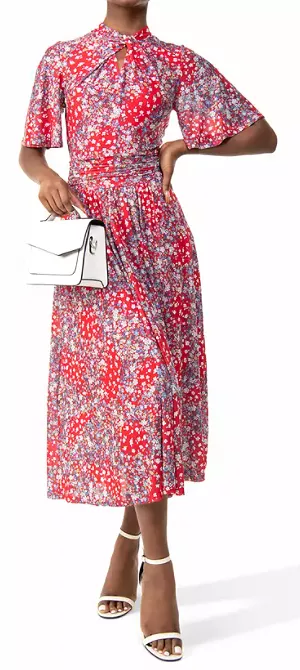 Tina Floral Midi Dress