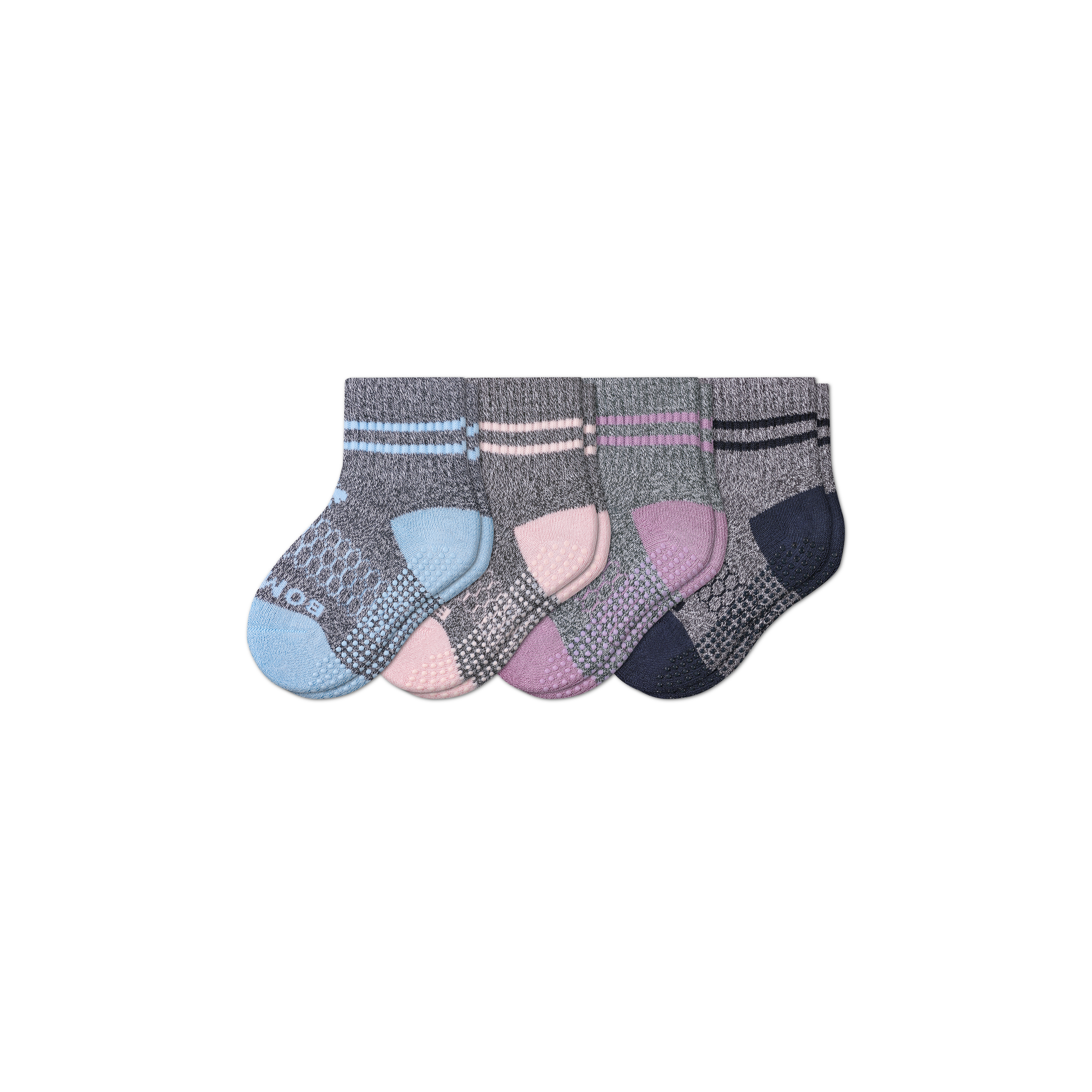 Toddler Originals Gripper Calf Sock 4-Pack