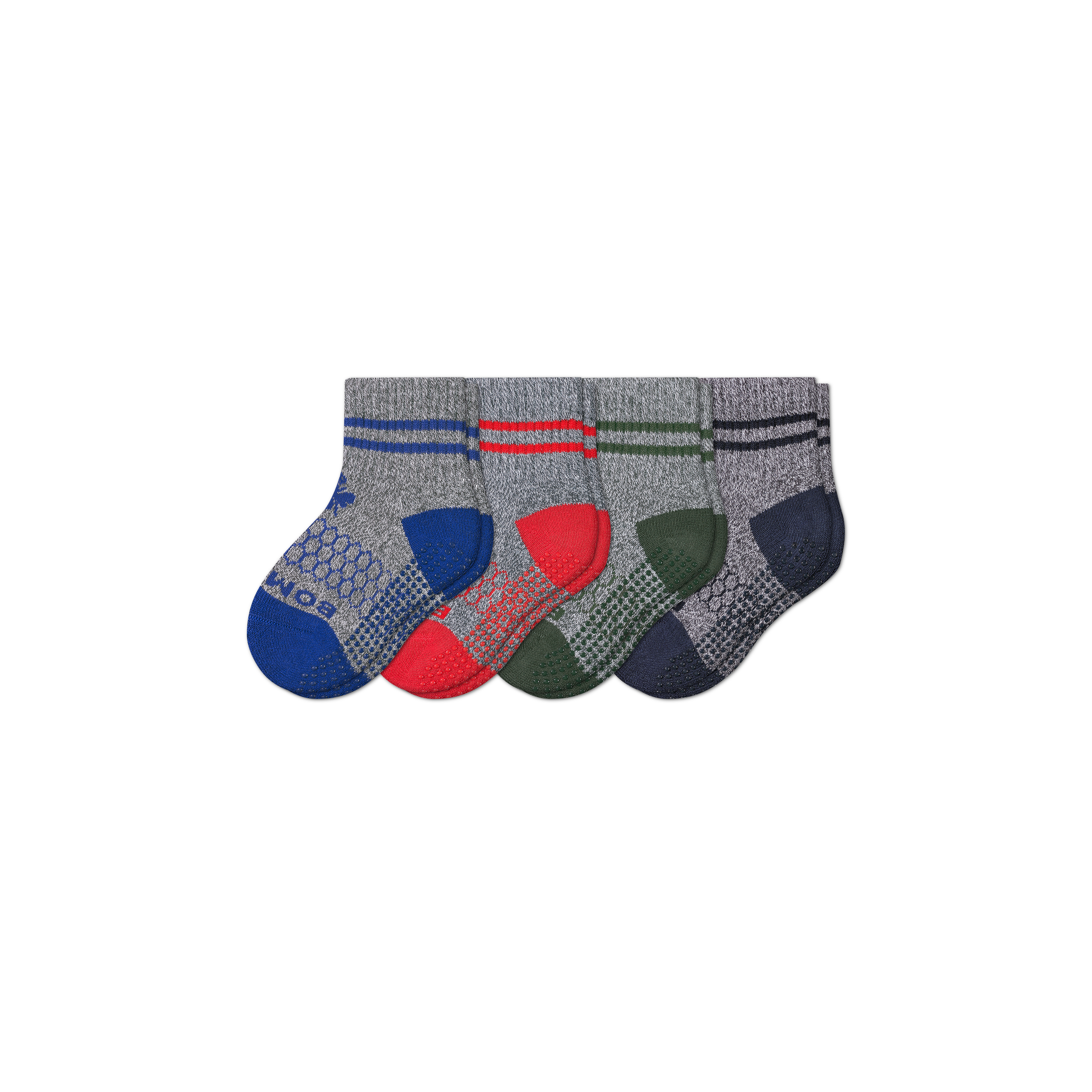 Toddler Originals Gripper Calf Sock 4-Pack