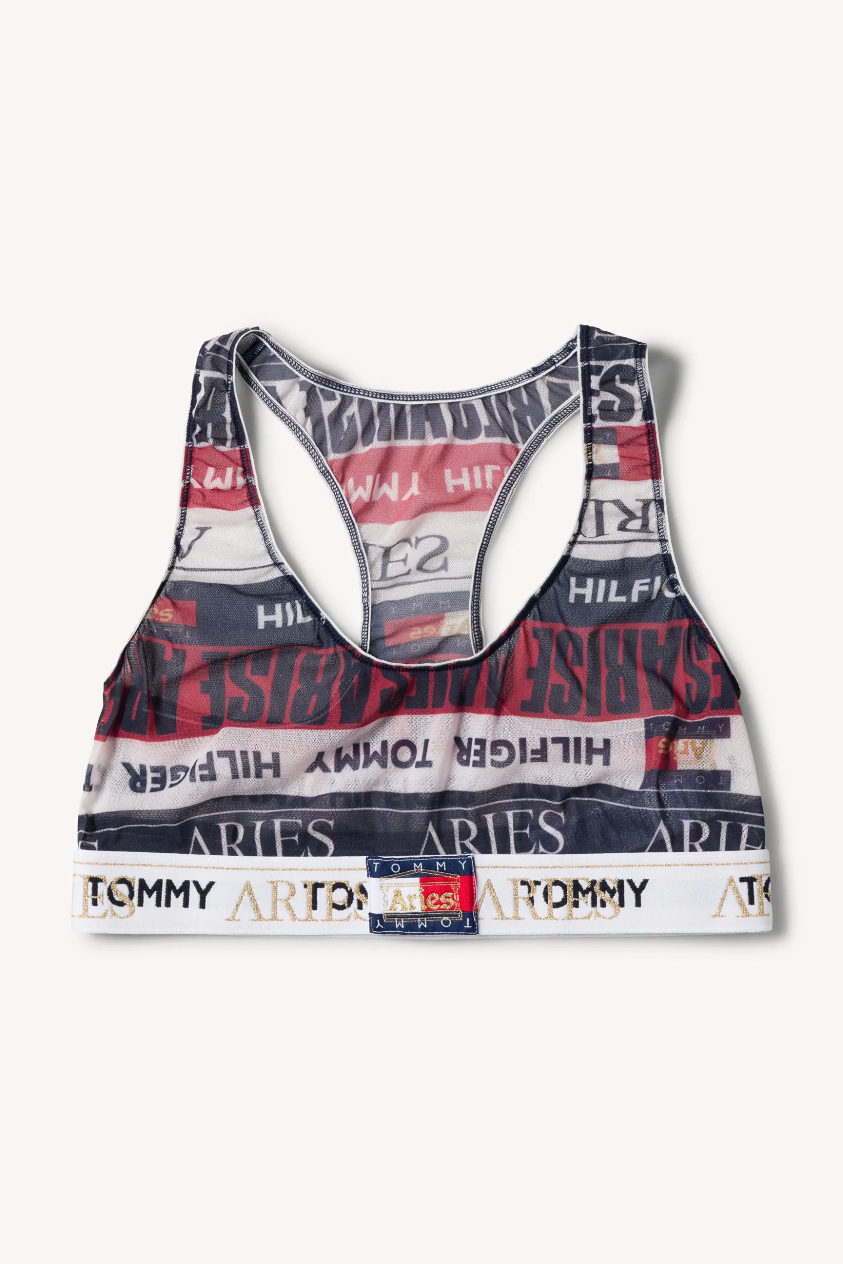 Tommy x Aries Logo Sheer Bra