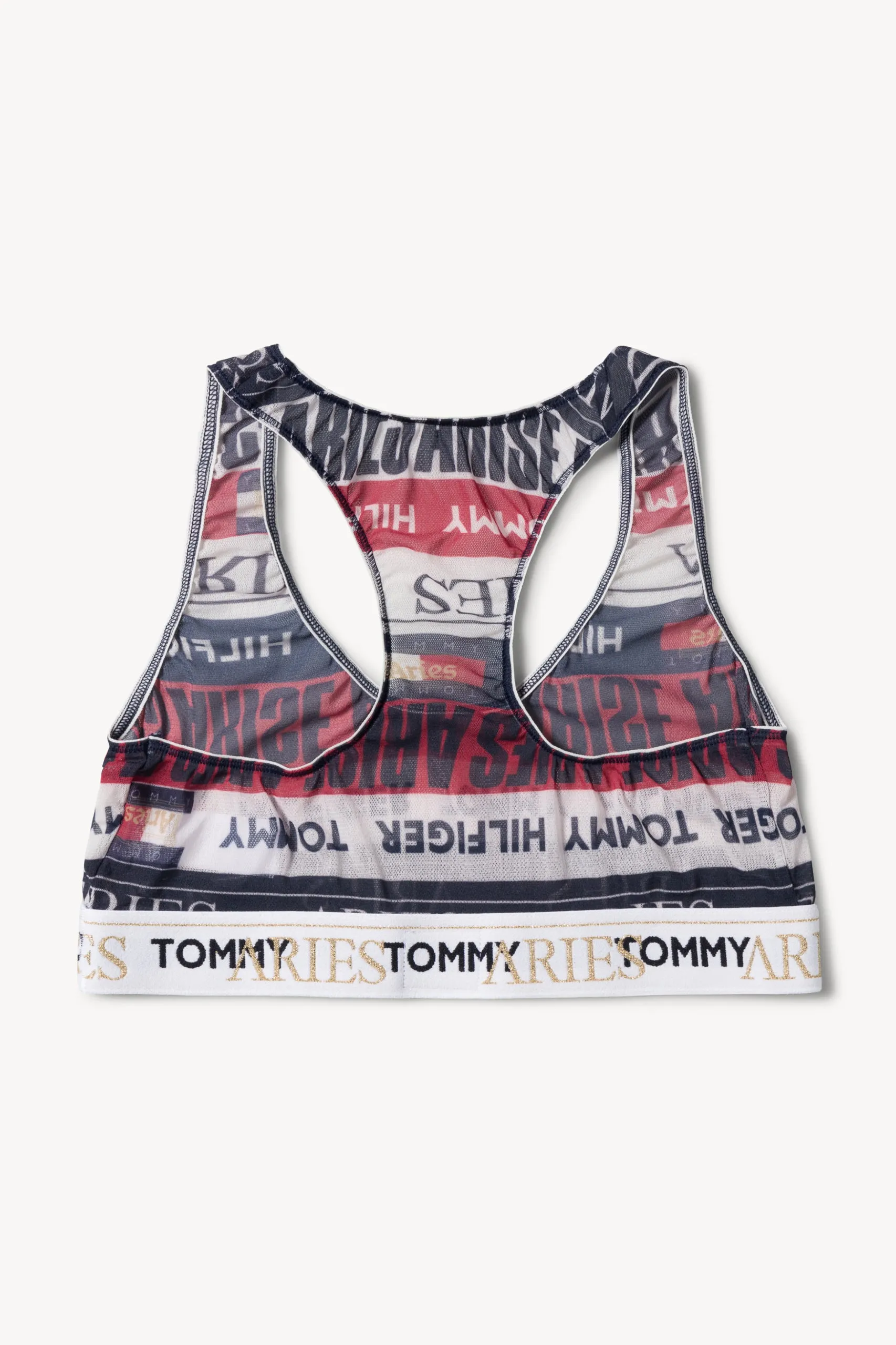 Tommy x Aries Logo Sheer Bra