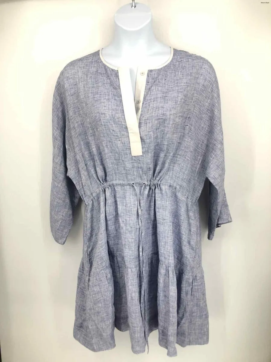 WIGGY KIT Blue White Size LARGE  (L) Dress