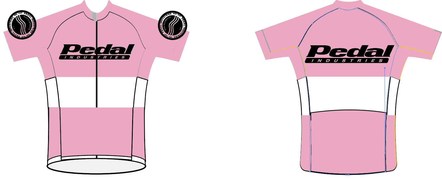 Women's PEDAL industries '19 Team SPEED JERSEY - PINK