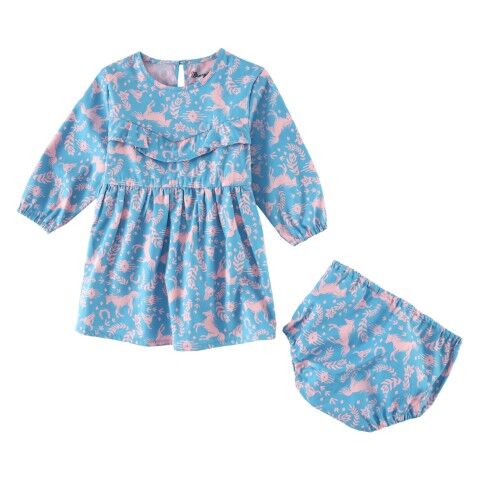 Wrangler Girl's Dress in Blue