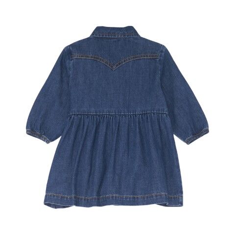 Wrangler Girl's Woven Dress in Dark Wash