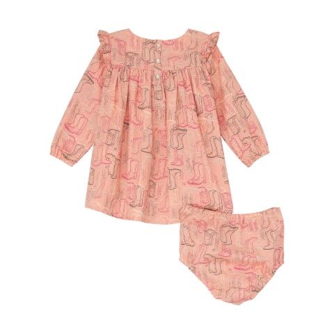 Wrangler Girl's Woven Dress in Pink