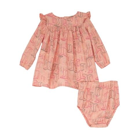 Wrangler Girl's Woven Dress in Pink