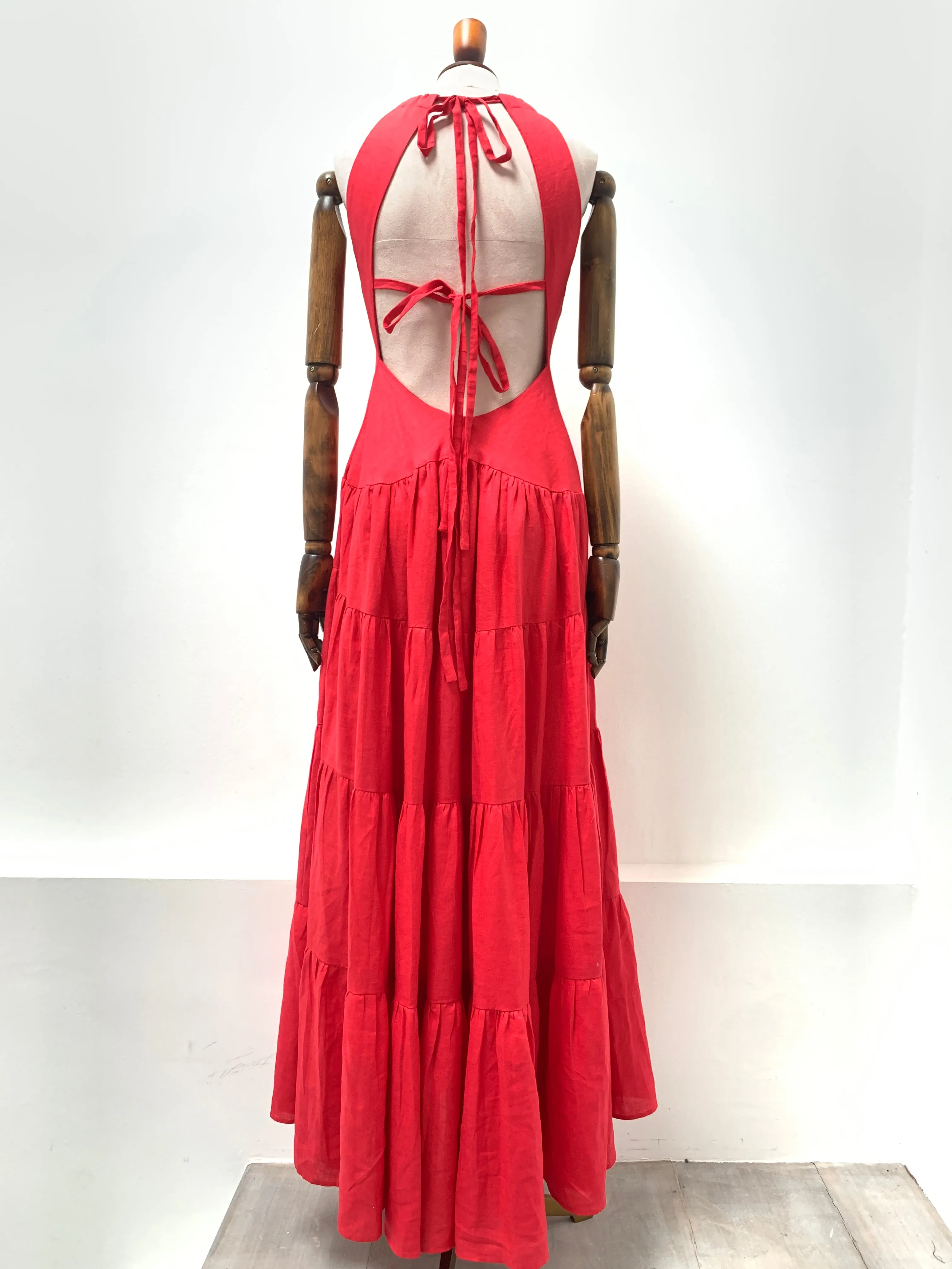 Yuka Tie Back Maxi Dress